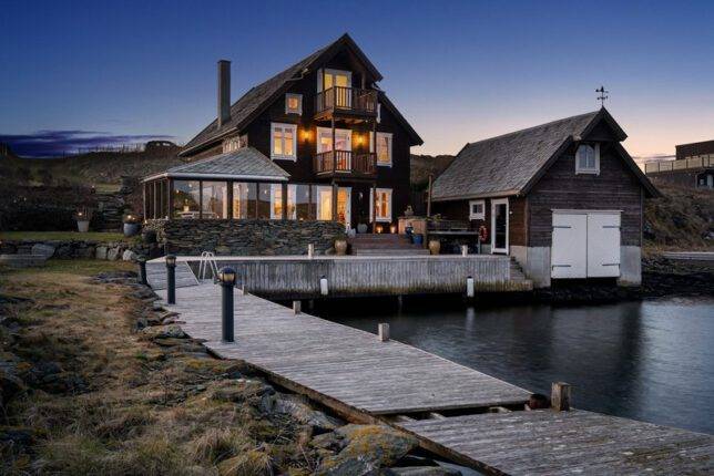 ferienhaus ada seehaus kvitsoy norwegen mit angelboot zum meeresangeln