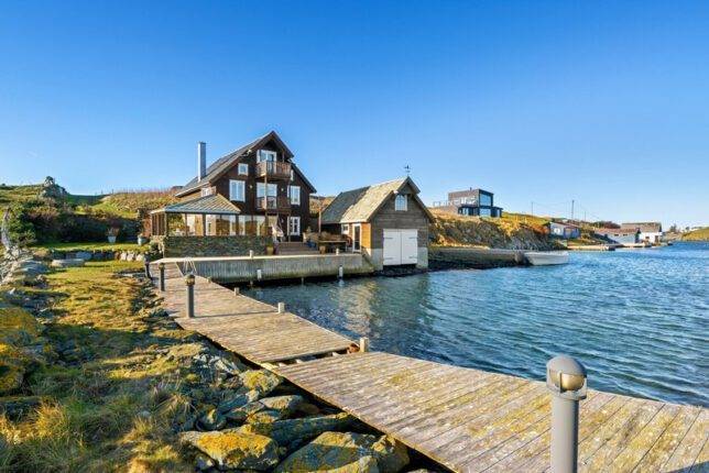 ferienhaus ada seehaus kvitsoy norwegen mit angelboot zum meeresangeln